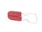 Picture of Red Plastic Padlock Security Seal with Large Metal Wire Ring - 100 Pack - 1 of 4