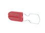 Picture of Red Plastic Padlock Security Seal with Large Metal Wire Ring - 100 Pack - 1 of 4