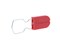 Picture of Red Plastic Padlock Security Seal with Large Metal Wire Ring - 100 Pack - 2 of 4