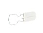Picture of White Plastic Padlock Security Seal with Large Metal Wire Ring - 100 Pack - 2 of 4