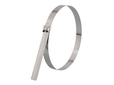 Picture of 18 Inch Extra Wide 316 Stainless Steel Cable Tie - 100 Pack