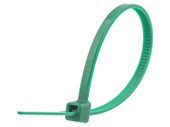 Picture of 4 Inch Green Miniature Nylon Cable Tie - 100 Pack