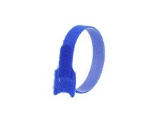 Picture of 8 Inch Blue Hook and Loop Tie Wrap - 50 Pack