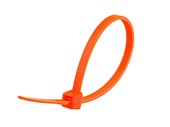 Picture of 4 Inch Fluorescent Orange Miniature Nylon Cable Tie - 100 Pack
