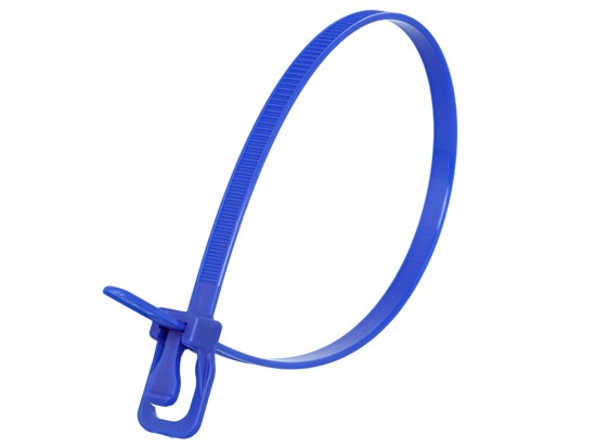 Picture of EveryTie 10 Inch Blue Releasable Tie - 100 Pack