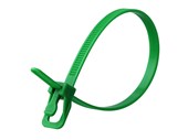 Picture of RETYZ EveryTie 10 Inch Green Releasable Tie - 100 Pack