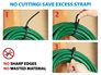 Picture of Metal Detectable EveryTie 10 Inch Blue Releasable Tie - 100 Pack - 2 of 4
