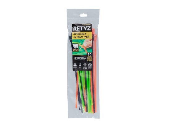 Picture of RETYZ EveryTie 10 Inch MultiPack Releasable Tie - 30 Pack