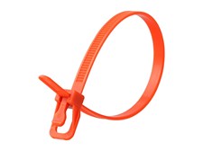 Picture of RETYZ EveryTie 10 Inch Orange Releasable Tie - 100 Pack