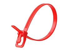 Picture of EveryTie 10 Inch Red Releasable Tie - 100 Pack