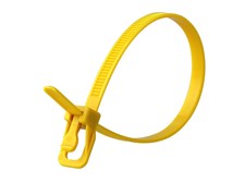 Picture of EveryTie 10 Inch Yellow Releasable Tie - 100 Pack