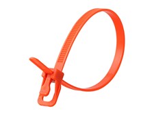 Picture of RETYZ EveryTie 8 Inch Orange Releasable Tie - 100 Pack