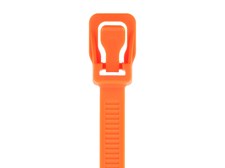 Picture of RETYZ ProTie 32 Inch Fluorescent Orange Releasable Tie - 10 Pack