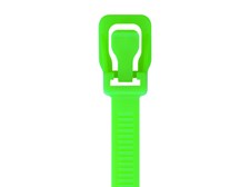 Picture of ProTie 36 Inch Fluorescent Green Releasable Tie - 10 Pack