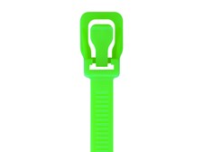 Picture of ProTie 36 Inch Fluorescent Green Releasable Tie - 50 Pack