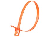Picture of WorkTie 14 Inch Fluorescent Orange Releasable Tie - 100 Pack