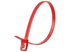 Picture of WorkTie 14 Inch Red Releasable Tie - 100 Pack