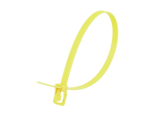 Picture of WorkTie 14 Inch Yellow Releasable Tie - 20 Pack