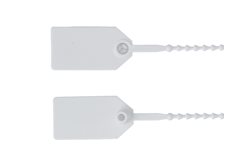 Picture of 8 Inch Blank Light-Duty White Pull Tight Plastic Seal - 100 Pack
