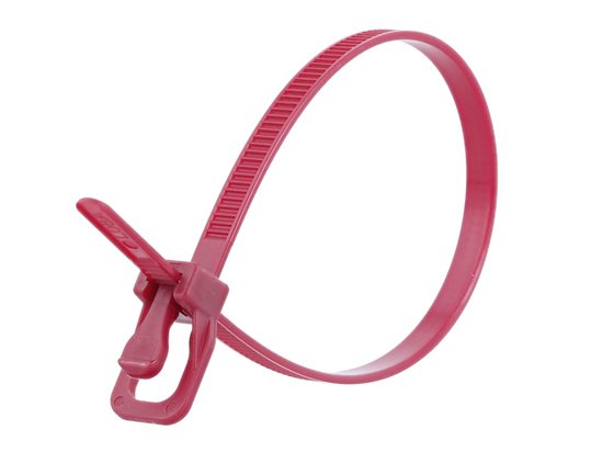 KlassTools 8 X 3 Mm Fluorescent Pink Zip Ties – Heavy Duty Cable Ties, 8 Inch