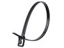 Picture of 14 Inch 120 Lbs Black Releasable/Reusable Cable Tie - 10 Pack - 0 of 4
