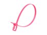 Picture of 10 Inch Fluorescent Pink Releasable/Reusable Cable Tie - 20 Pack - 0 of 5