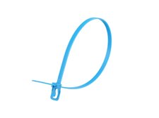 Picture of 14 Inch 50 Lbs Fluorescent Blue Releasable/Reusable Cable Tie -20 Pack