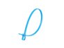 Picture of 6 Inch 18 Lbs Fluorescent Blue Releasable/Reusable Cable Tie - 100 Pack - 0 of 1