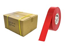 Picture of Full Case of Red Electrical Tape 3/4 Inch x 66 Feet - 200 Rolls