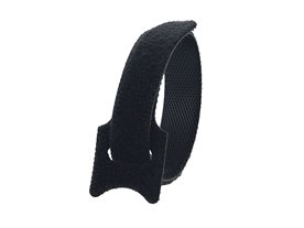 Picture of 8 Inch Black Hook and Loop Tie Wrap - 50 Pack
